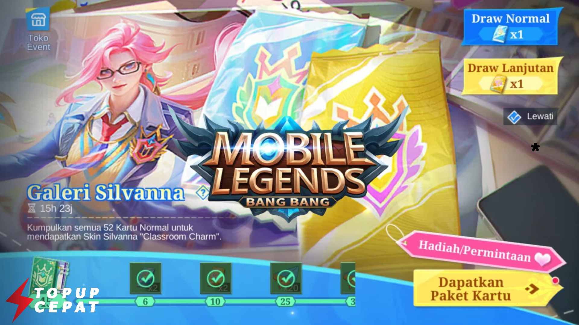 Cara Mendapatkan Skin Limited Event Galeri Silvana - Mobile Legends